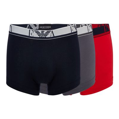 Emporio Armani Pack of three assorted stretch trunks